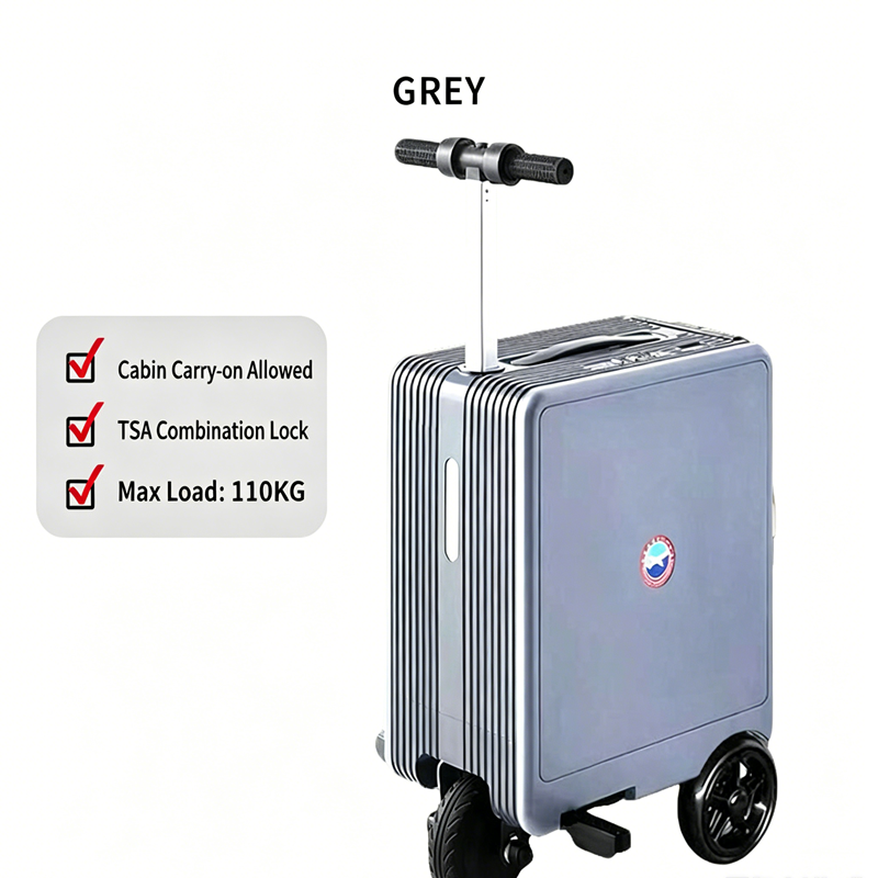 【DUDTN】Built-in capacity of 20 liters. Intelligent electric cycling suitcase can be used for human transportation, tie rod password case,                                               large capacity universal wheel business suitcase.