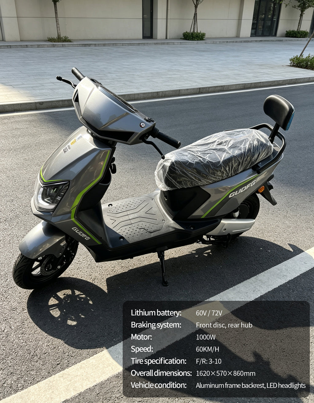 【DUDTN】1000W City Commuter Electric Scooter | 60KM/H Max Speed, Available options. Mileage Adult Electric Motorcycle Free shipping, no additional fees.Ideal for heavy load transportation.