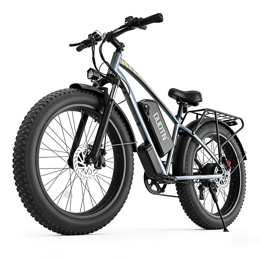 【DUDTN】 1500W Fat Tire Electric Bike, 48V 18.2AH Detachable Battery 50KM/H 26"×4.0 All Terrain E-Bike, Aluminum Frame Hydraulic Disc Brake Electric Mountain Bicycle