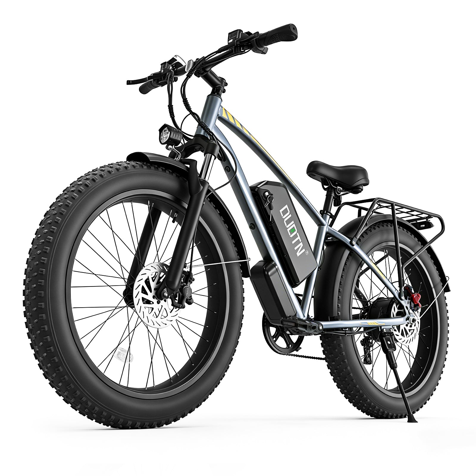 【DUDTN】 1500W Fat Tire Electric Bike, 48V 18.2AH Detachable Battery 50KM/H 26"×4.0 All Terrain E-Bike, Aluminum Frame Hydraulic Disc Brake Electric Mountain Bicycle