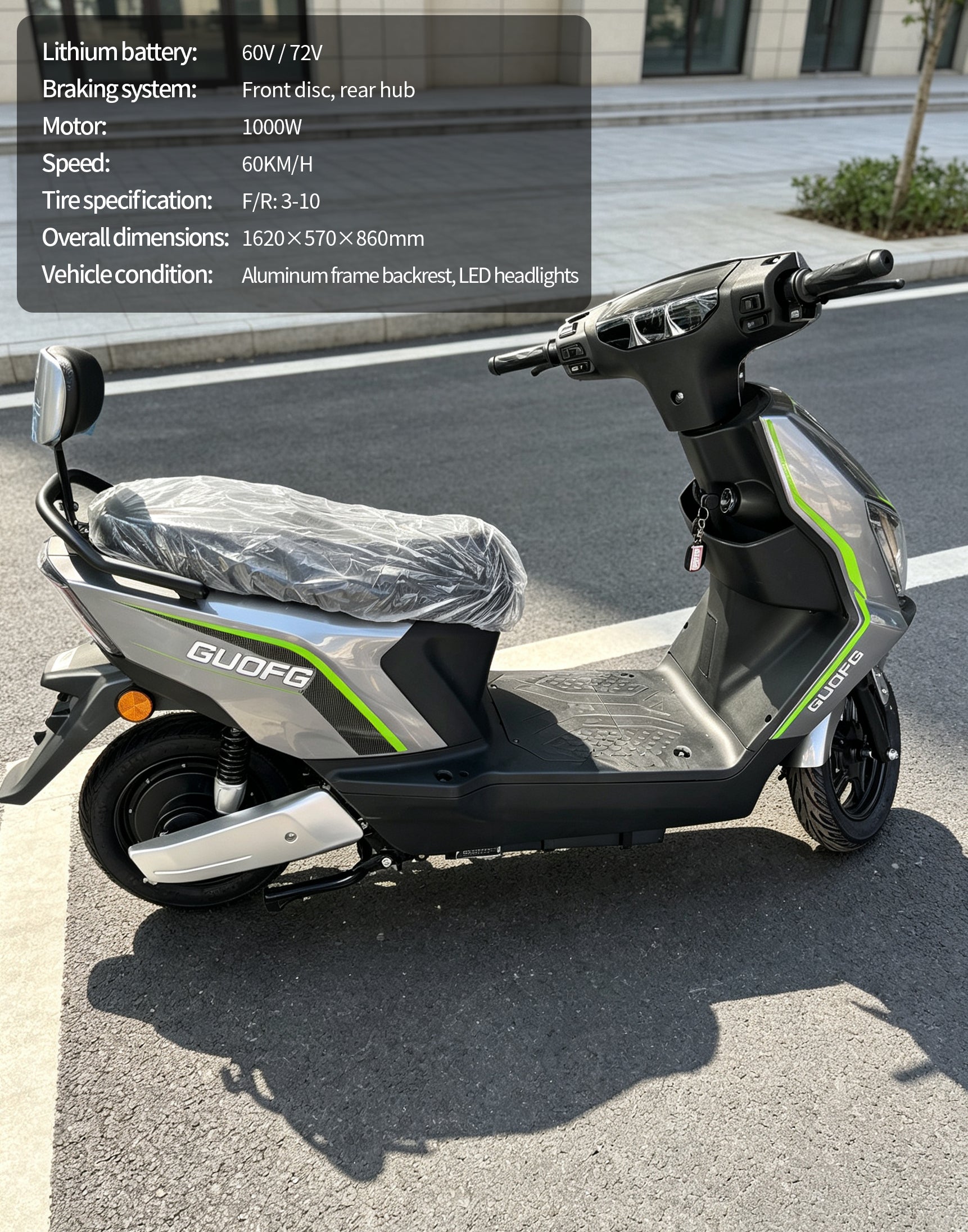 【DUDTN】1000W City Commuter Electric Scooter | 60KM/H Max Speed, Available options. Mileage Adult Electric Motorcycle Free shipping, no additional fees.Ideal for heavy load transportation.