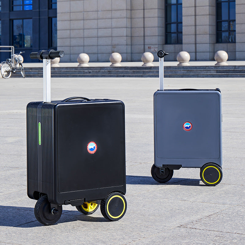 【DUDTN】Built-in capacity of 20 liters. Intelligent electric cycling suitcase can be used for human transportation, tie rod password case,                                               large capacity universal wheel business suitcase.