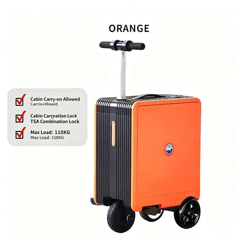 【DUDTN】Built-in capacity of 20 liters. Intelligent electric cycling suitcase can be used for human transportation, tie rod password case,                                               large capacity universal wheel business suitcase.