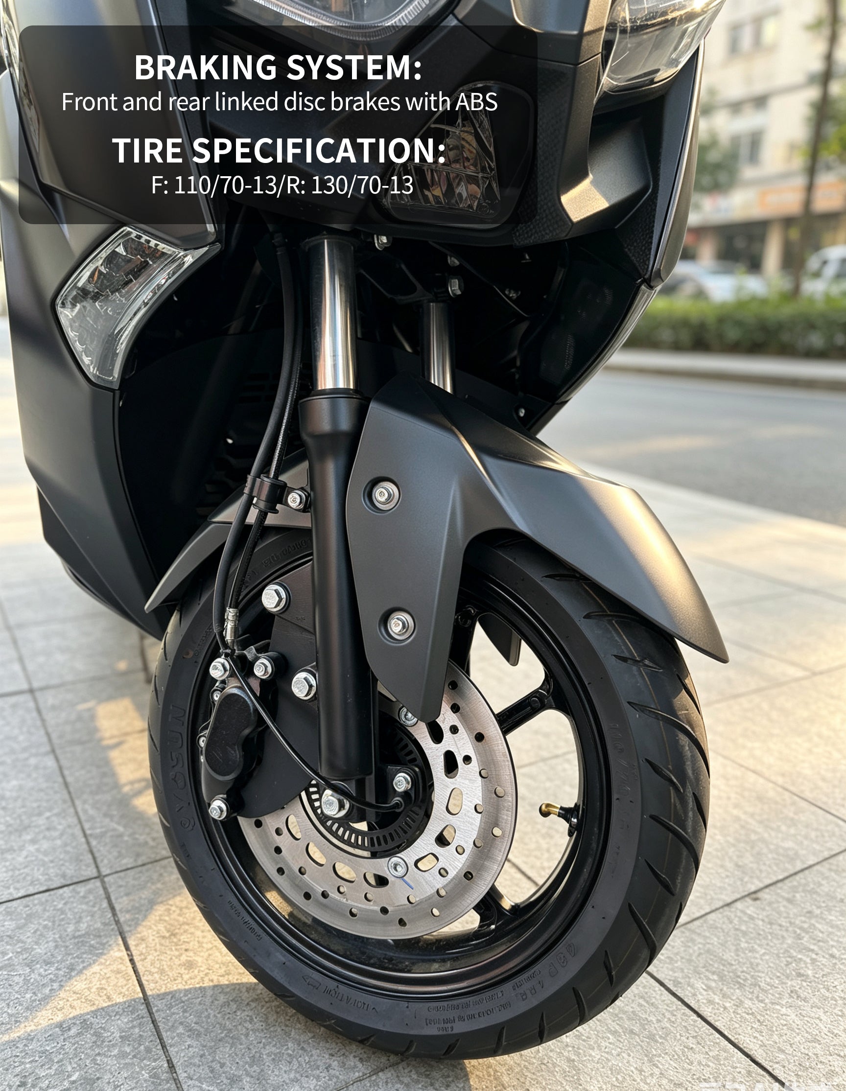 【DUDTN】5000W High Speed Maxi Scooter Electric Motorcycle | 120KM/H Top Speed, Over 250KM Range, 72V60AH Lithium Battery, ABS Linked Disc Brakes Adult E-Scooter Free shipping, no additional fees.