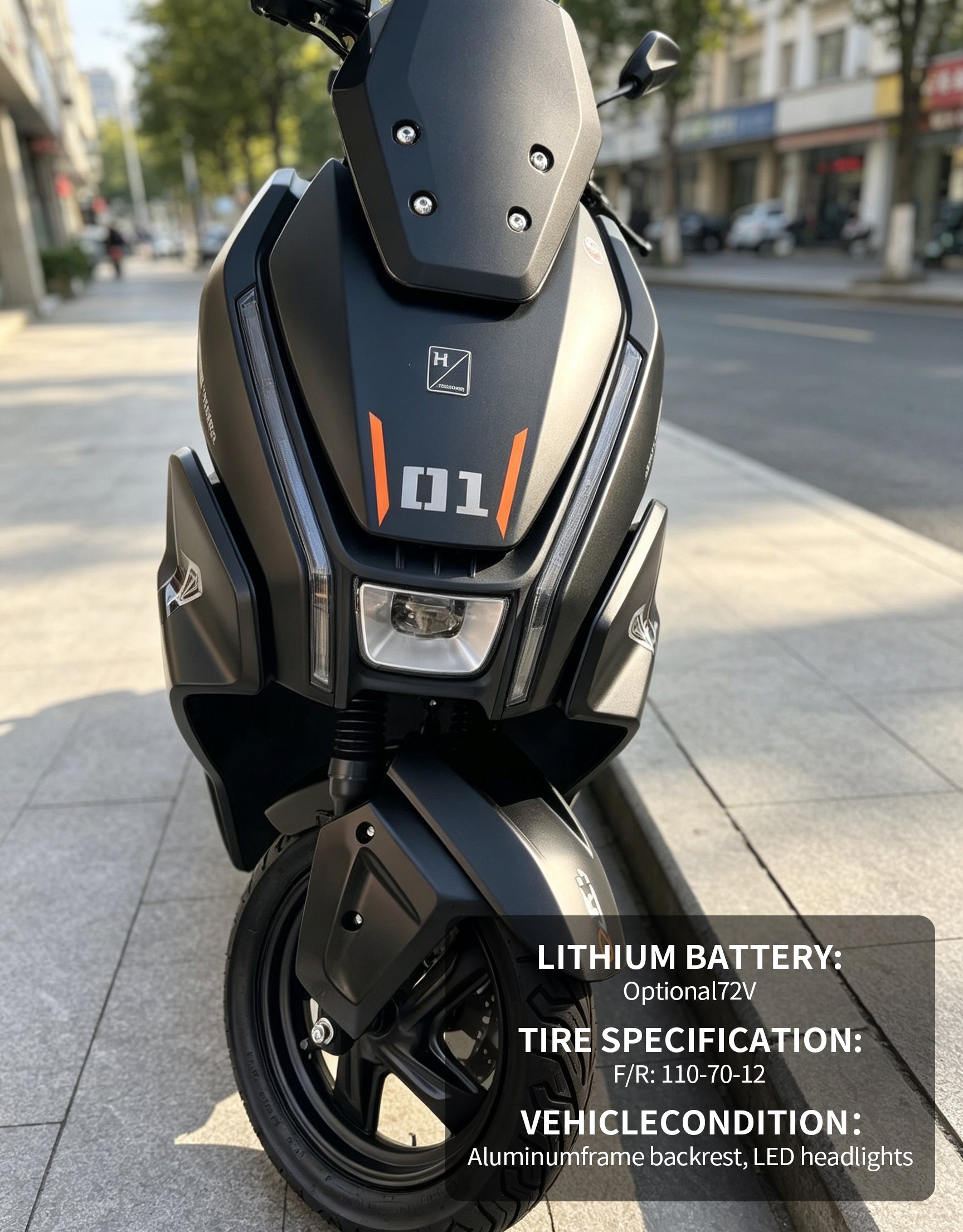 【DUDTN】2000W High Speed Electric Scooter Motorcycle | 80km/h Max Speed, Available options. Range, Front & Rear Disc Brakes Adult E-Bike Free shipping, no additional fees.