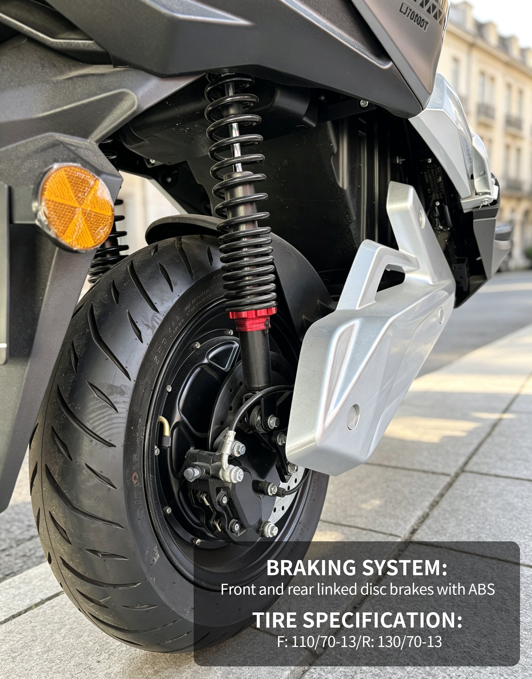 【DUDTN】5000W High Speed Maxi Scooter Electric Motorcycle | 120KM/H Top Speed, Over 250KM Range, 72V60AH Lithium Battery, ABS Linked Disc Brakes Adult E-Scooter Free shipping, no additional fees.