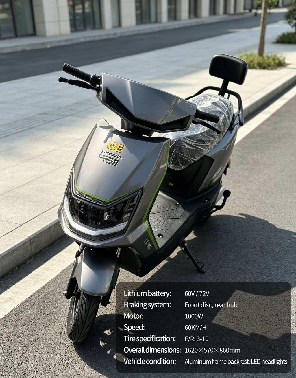 【DUDTN】1000W City Commuter Electric Scooter | 60KM/H Max Speed, Available options. Mileage Adult Electric Motorcycle Free shipping, no additional fees.Ideal for heavy load transportation.
