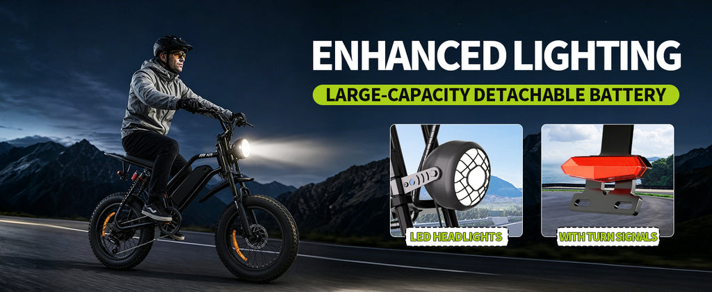【DUDTN】1500W Peak Fat Tire Electric Bike, Fat-tired assist vehicle.48V 15AH Removable Battery E-Bike, 31MPH Full Suspension All-Terrain Electric Bicycle with Hydraulic Disc Brakes