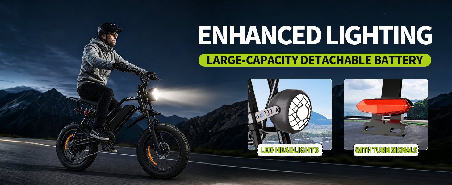 【DUDTN】1500W Peak Fat Tire Electric Bike, Fat-tired assist vehicle.48V 15AH Removable Battery E-Bike, 31MPH Full Suspension All-Terrain Electric Bicycle with Hydraulic Disc Brakes