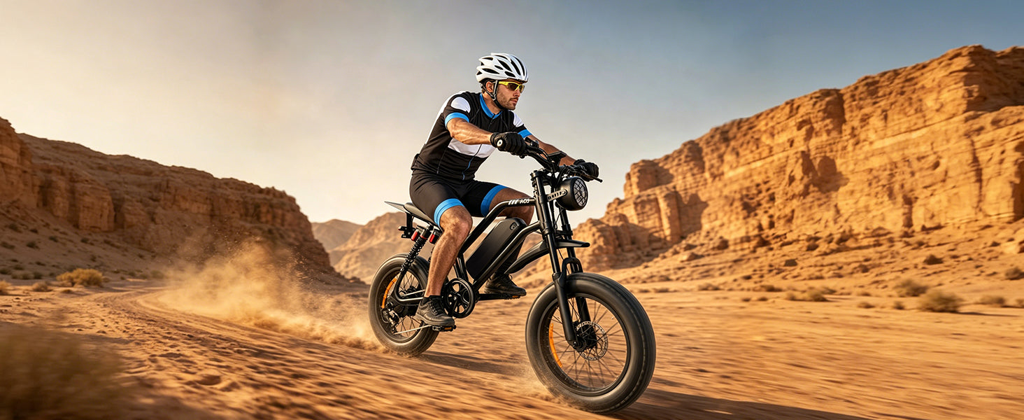 【DUDTN】1500W Peak Fat Tire Electric Bike, Fat-tired assist vehicle.48V 15AH Removable Battery E-Bike, 31MPH Full Suspension All-Terrain Electric Bicycle with Hydraulic Disc Brakes