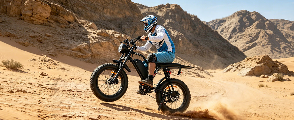 【DUDTN】1500W Peak Fat Tire Electric Bike, Fat-tired assist vehicle.48V 15AH Removable Battery E-Bike, 31MPH Full Suspension All-Terrain Electric Bicycle with Hydraulic Disc Brakes