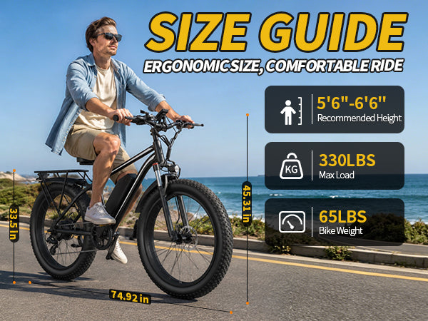 【DUDTN】1500W Peak Fat Tire Electric Bike, 48V 15AH Detachable Battery 32MPH All Terrain E-Bike, Full Suspension Aluminum Frame Electric Mountain Bicycle with Hydraulic Disc Brakes